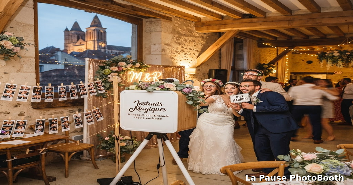 Location photobooth Bourg-en-Bresse — borne photo pour événements dans l'Ain