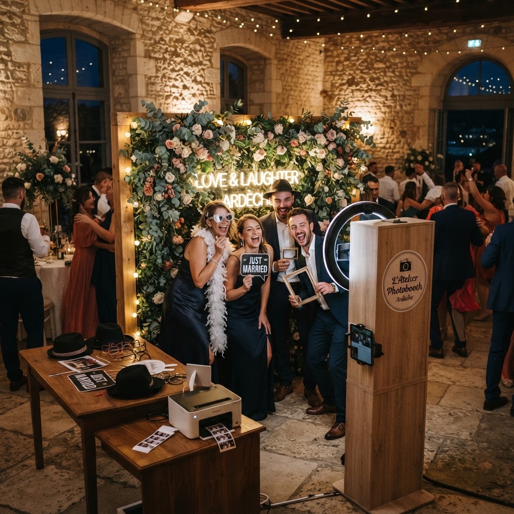 Photobooth mariage à Privas : une animation photo en Ardèche